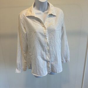 Casual White Button-Up Shirt